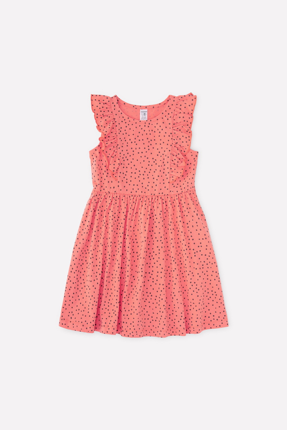 картинка Платье для девочки Crockid К 5690 коралл, маленькие крапинки к1262 от магазина детских товаров ALiSa