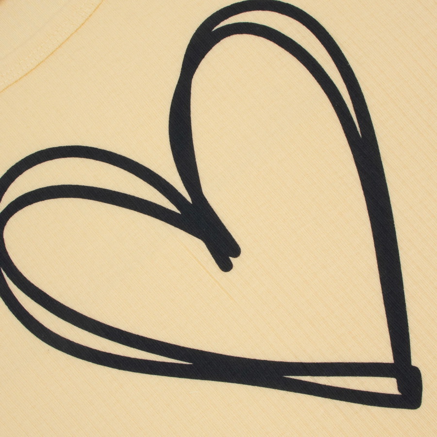 картинка Пижама для девочки YLA 7006700113 Желтый сердце от магазина детских товаров ALiSa