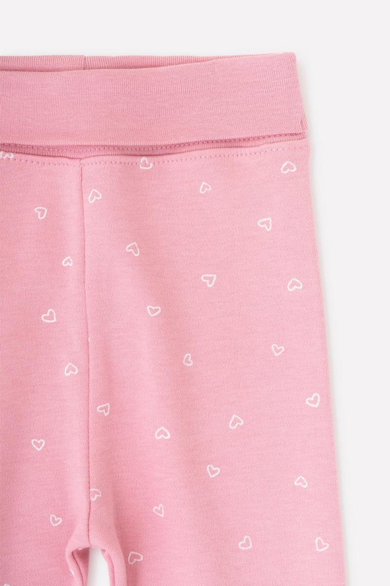 картинка Ползунки для девочки Crockid К 400220 сердечки на розовом зефире от магазина детских товаров ALiSa