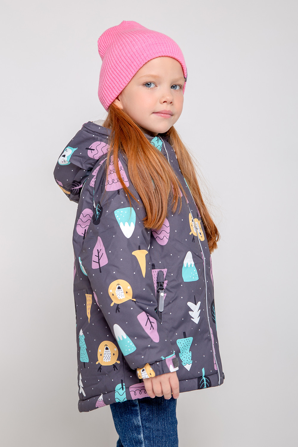 картинка Куртка зимняя для девочки Crockid ВК 38077/н/1 ГР от магазина детских товаров ALiSa