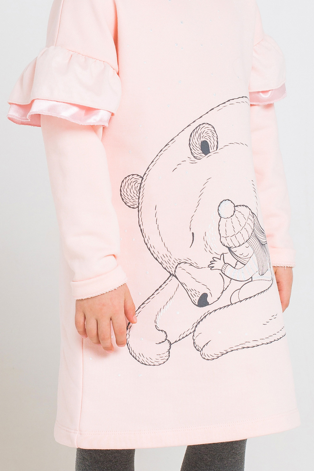 картинка Платье для девочки Crockid КР 5555 светло-розовый к219 от магазина детских товаров ALiSa