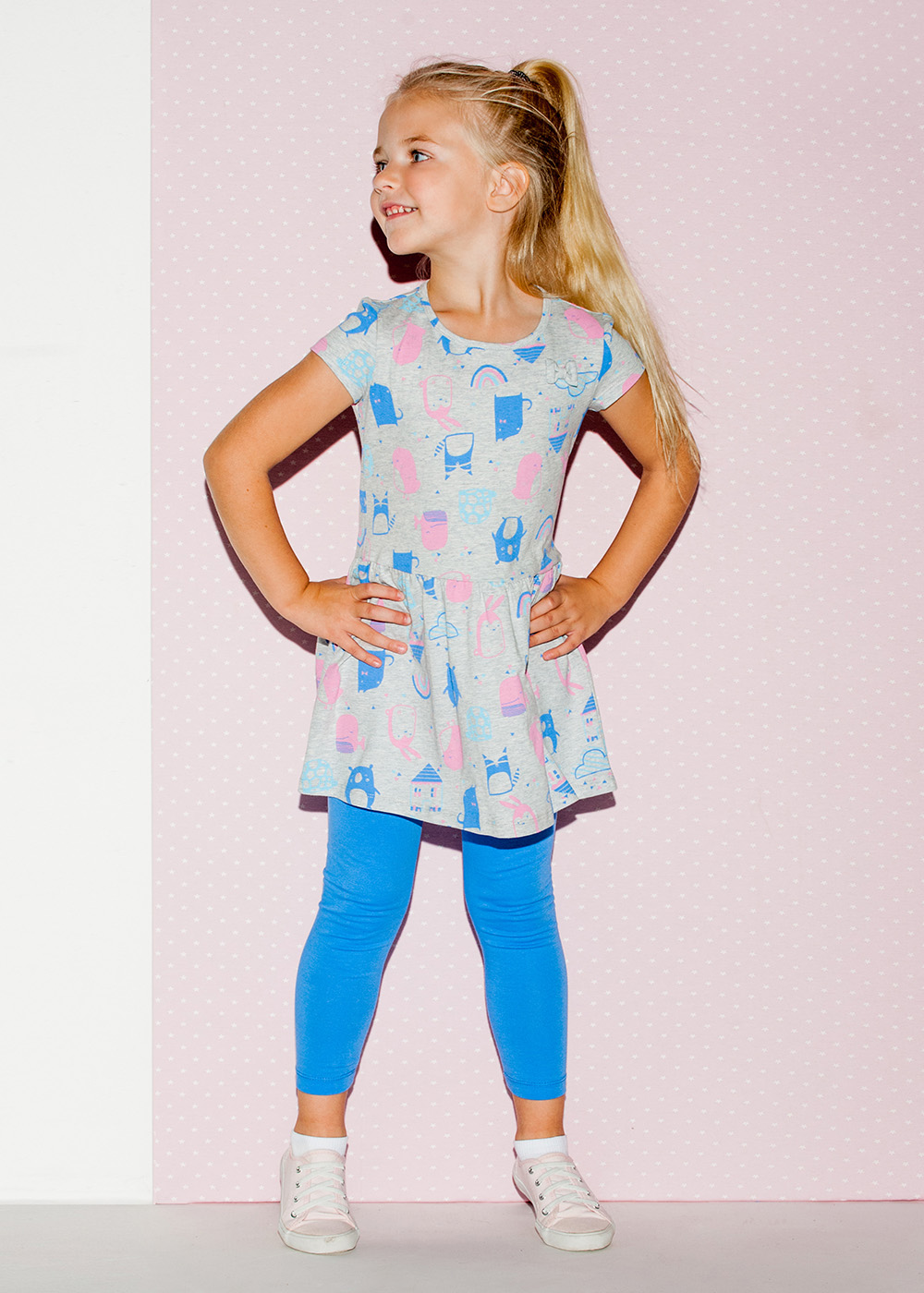 картинка Бриджи для девочки Crockid К 4074 голубой сапфир1 к103 от магазина детских товаров ALiSa