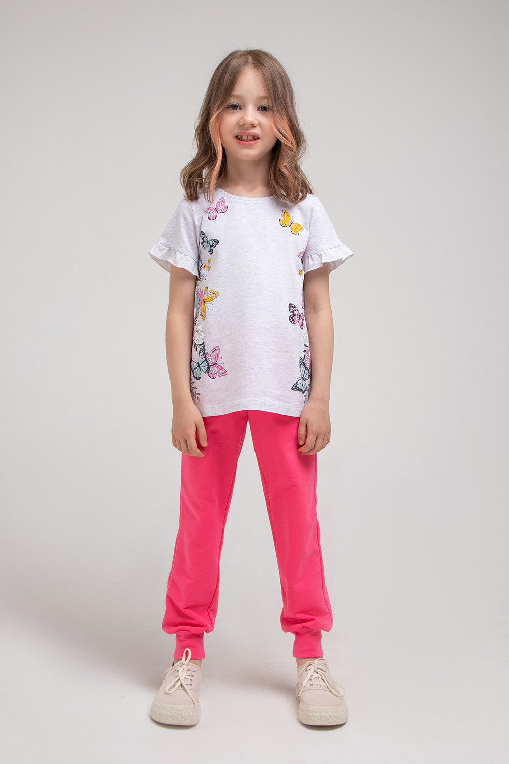 картинка Брюки для девочки Crockid КР 400360 ярко-розовый к340 от магазина детских товаров ALiSa