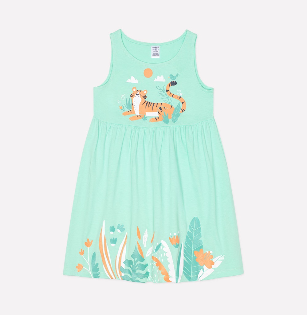 картинка Платье для девочки Crockid К 5590 весенняя зелень к1246 от магазина детских товаров ALiSa