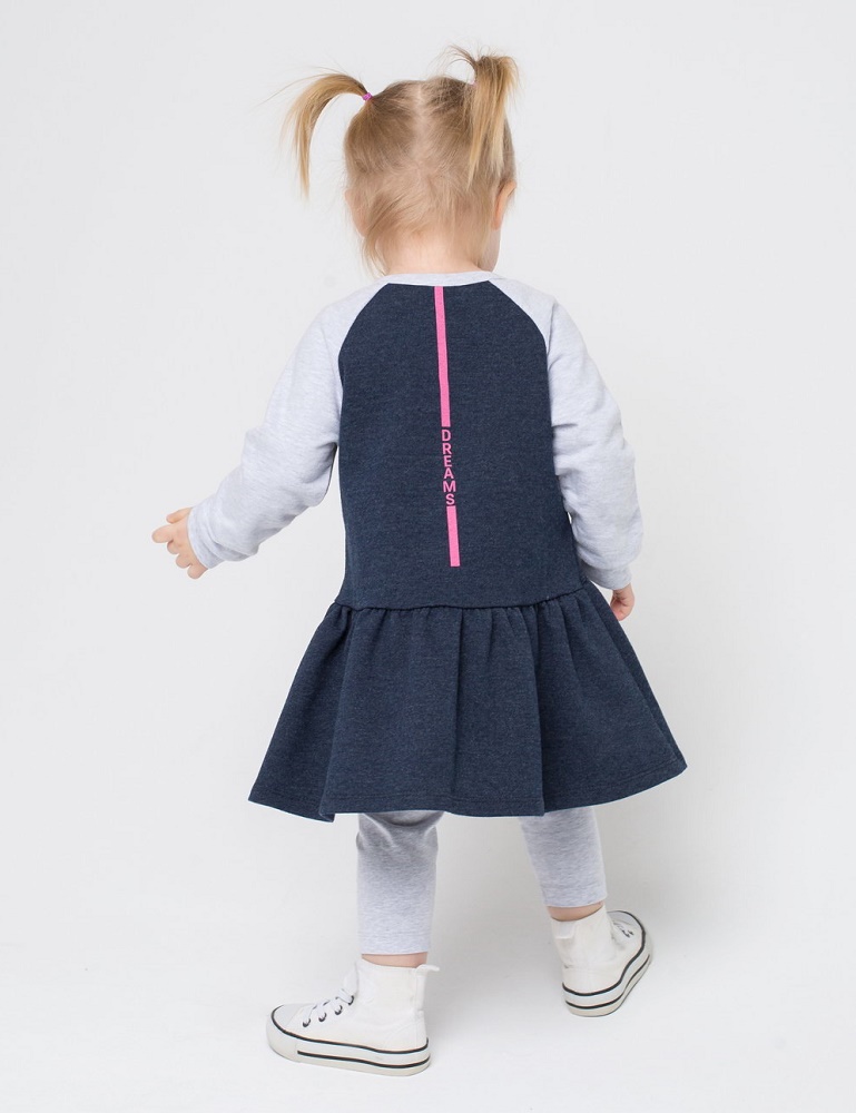 картинка Платье для девочки Crockid КР 5475 индиго3 к189 от магазина детских товаров ALiSa
