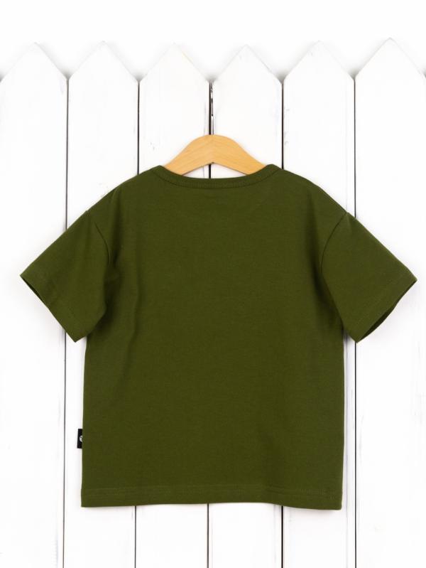 картинка Футболка для мальчика Baby Boom Ф154/4-К Хаки Б120 от магазина детских товаров ALiSa