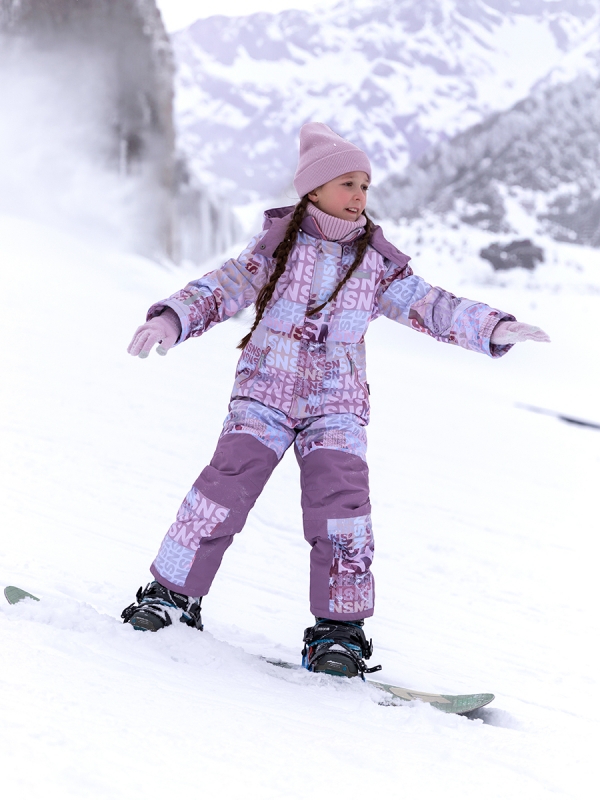 картинка Комбинезон зимний для девочки NIKASTYLE 8з2424 з24 Бежевый орхидея от магазина детских товаров ALiSa