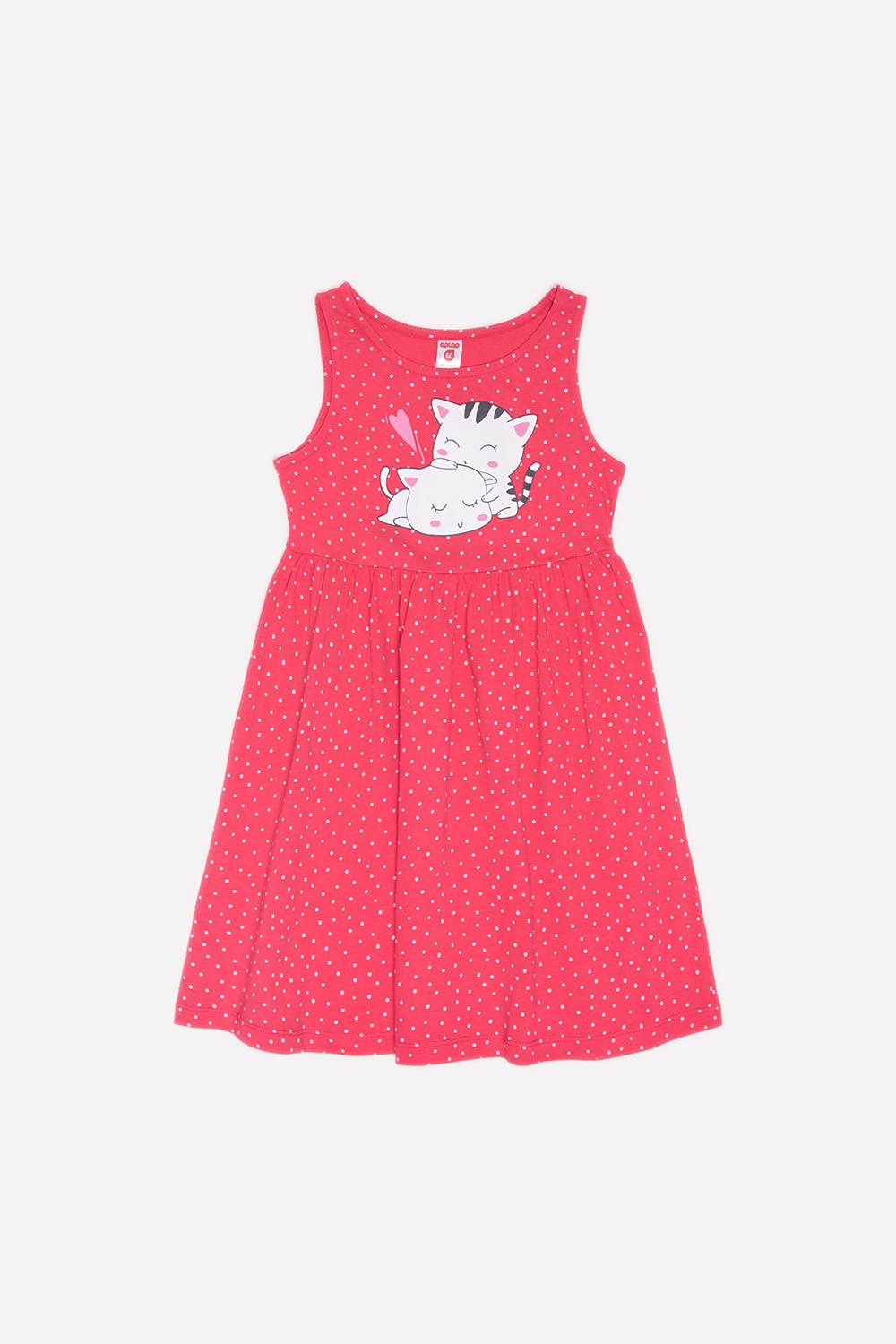 картинка Платье для девочки Crockid К 5595 клюква горошки от магазина детских товаров ALiSa