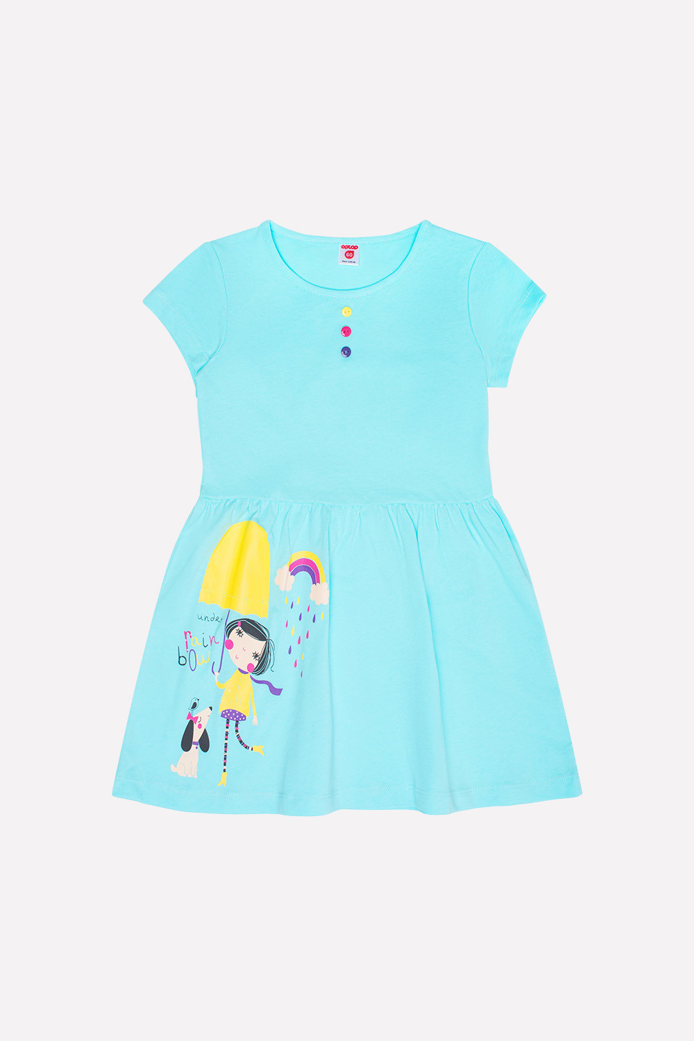 картинка Платье для девочки Crockid К 5573 мятная конфета от магазина детских товаров ALiSa