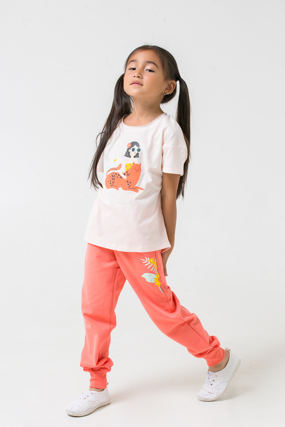 картинка Футболка для девочки Crockid К 301327 бледно-персиковый к1262 от магазина детских товаров ALiSa