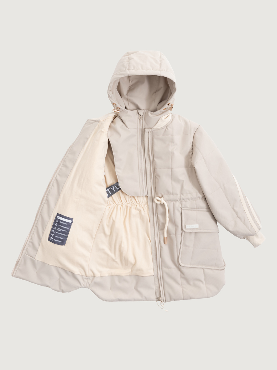 картинка Куртка утеплённая для девочки NIKASTYLE 4м5025 Латте от магазина детских товаров ALiSa