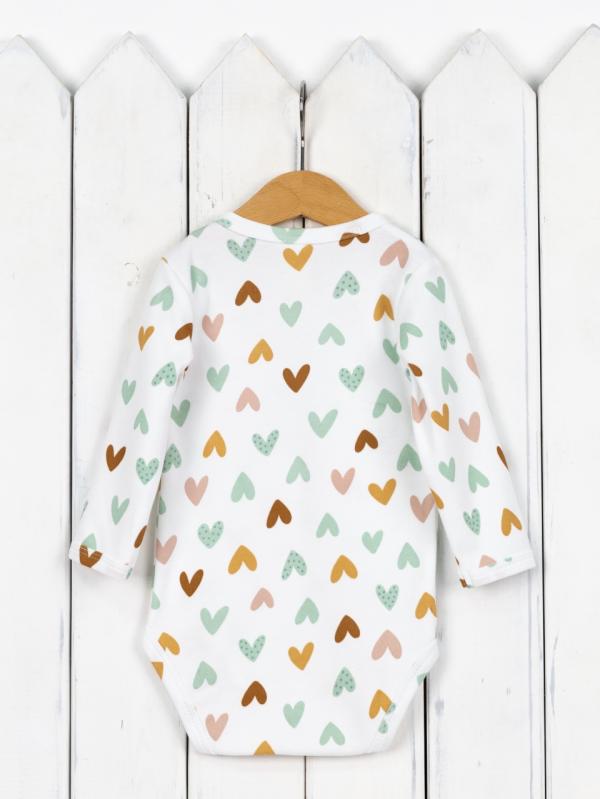 картинка Боди детское Baby Boom Б86/10008-И(Н) Сердечки на сахаре я733 от магазина детских товаров ALiSa