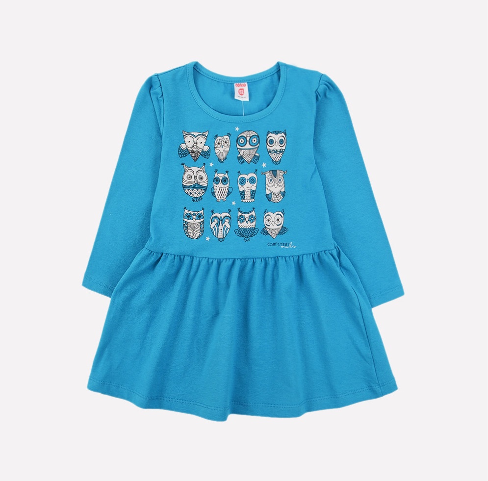 картинка Платье для девочки Crockid К 5654 темная бирюза от магазина детских товаров ALiSa