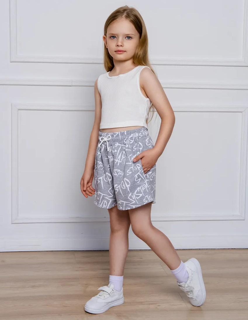 картинка Комплект для девочки YLA 7784900104 Серый белый от магазина детских товаров ALiSa