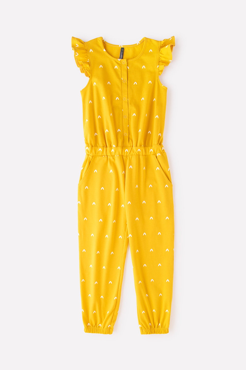 картинка Полукомбинезон для девочки Crockid КР 6182 горчица, галочки к337 от магазина детских товаров ALiSa