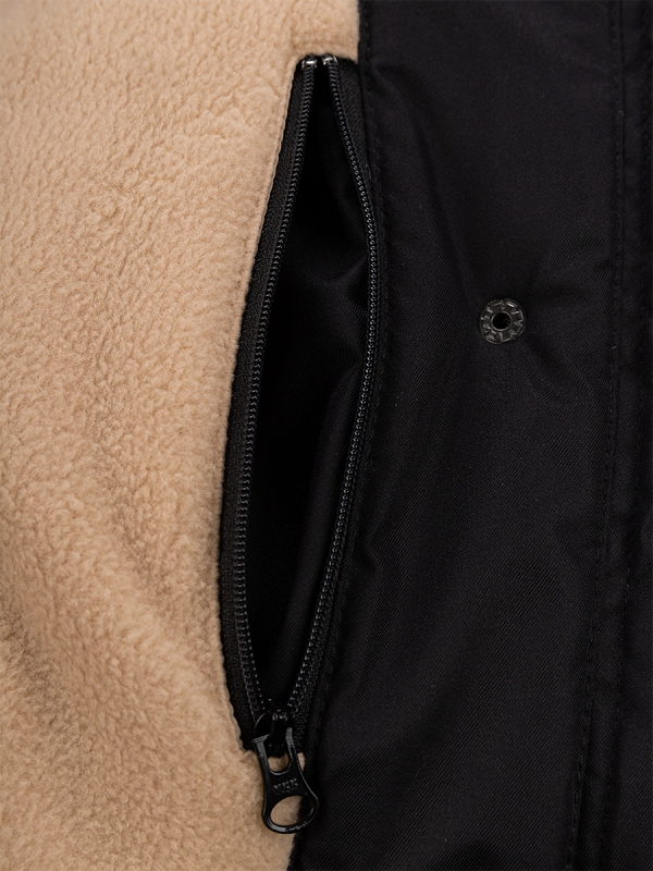 картинка Пальто зимнее для девочки NIKASTYLE 6з3224 Черный беж от магазина детских товаров ALiSa