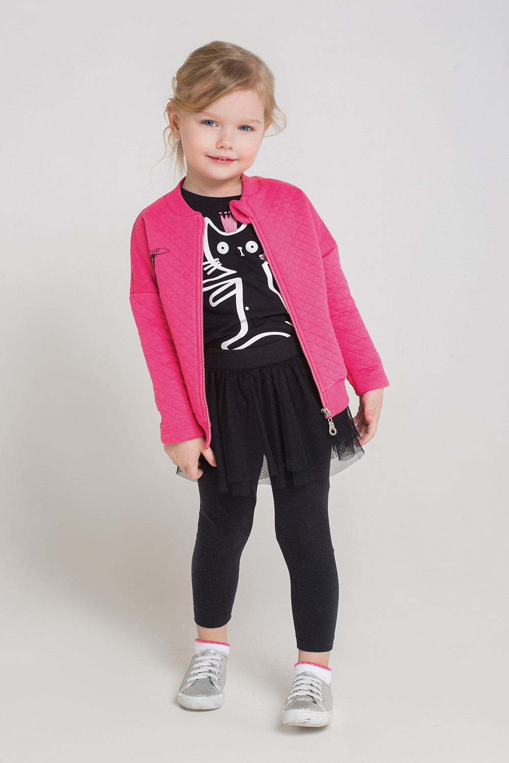 картинка Куртка для девочки Crockid КР 300752 ярко-розовый к213 от магазина детских товаров ALiSa