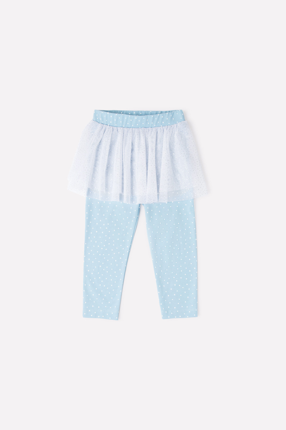 картинка Бриджи для девочки Crockid КР 4854 голубой, горошки к309 от магазина детских товаров ALiSa