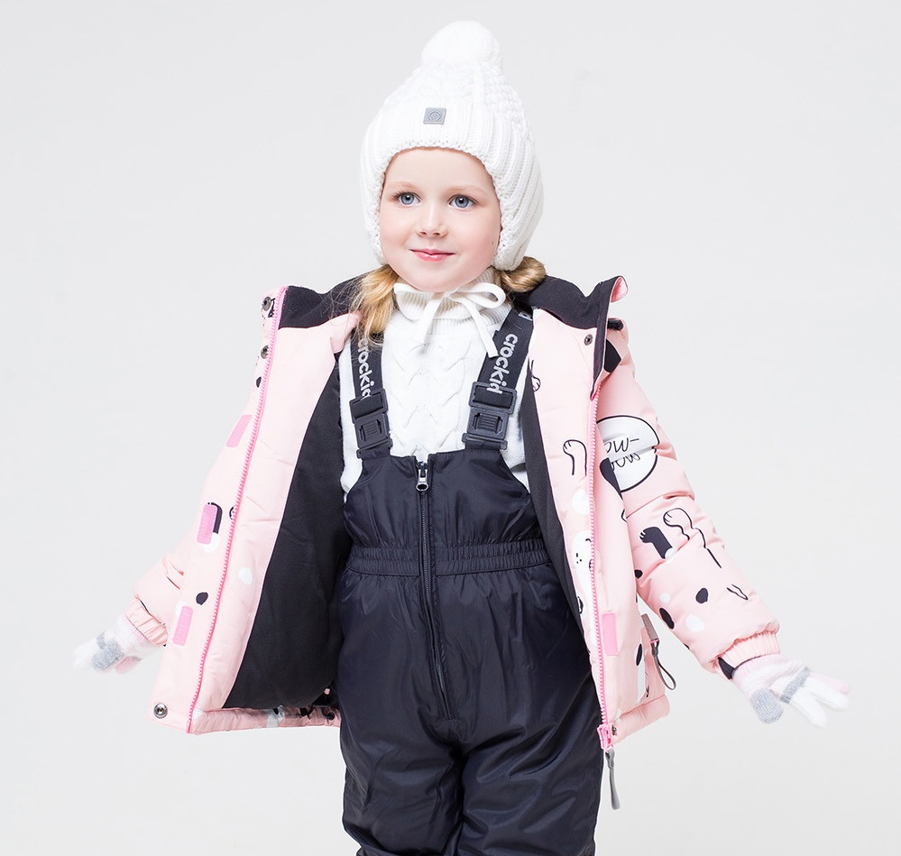 картинка Куртка зимняя для девочки Crockid ВК 20063/н/1 ГР от магазина детских товаров ALiSa