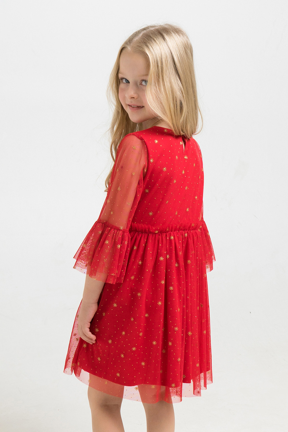 картинка Платье для девочки Crockid К 5579/1 насыщенно-красный от магазина детских товаров ALiSa