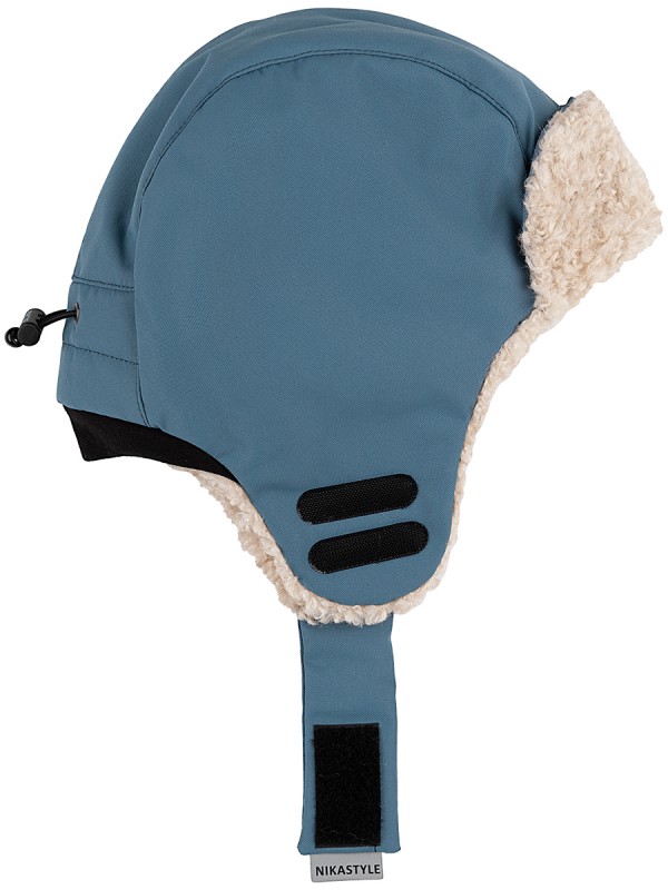 картинка Шапка мембранная утепленная для мальчика NIKASTYLE 11з16324 Туман от магазина детских товаров ALiSa