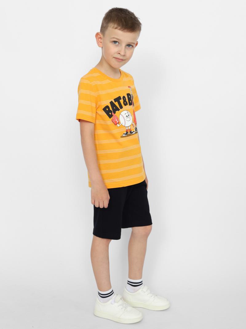 картинка Футболка для мальчика Cherubino CWKB 63386-29 Оранжевый от магазина детских товаров ALiSa