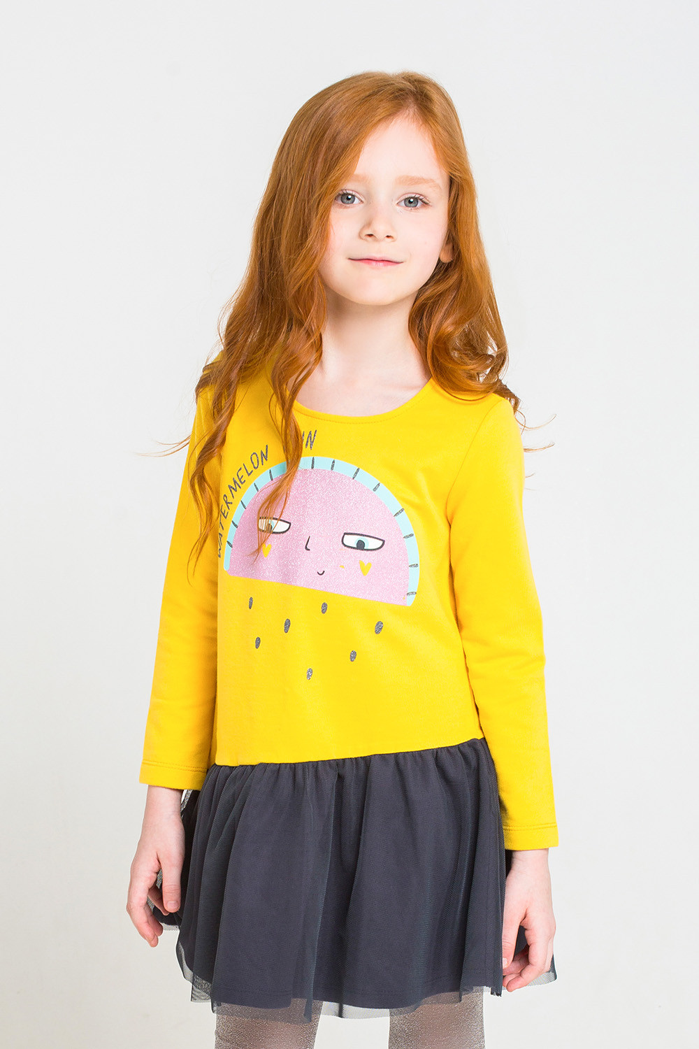 картинка Платье для девочки Crockid КР 5561 желтый к232 от магазина детских товаров ALiSa