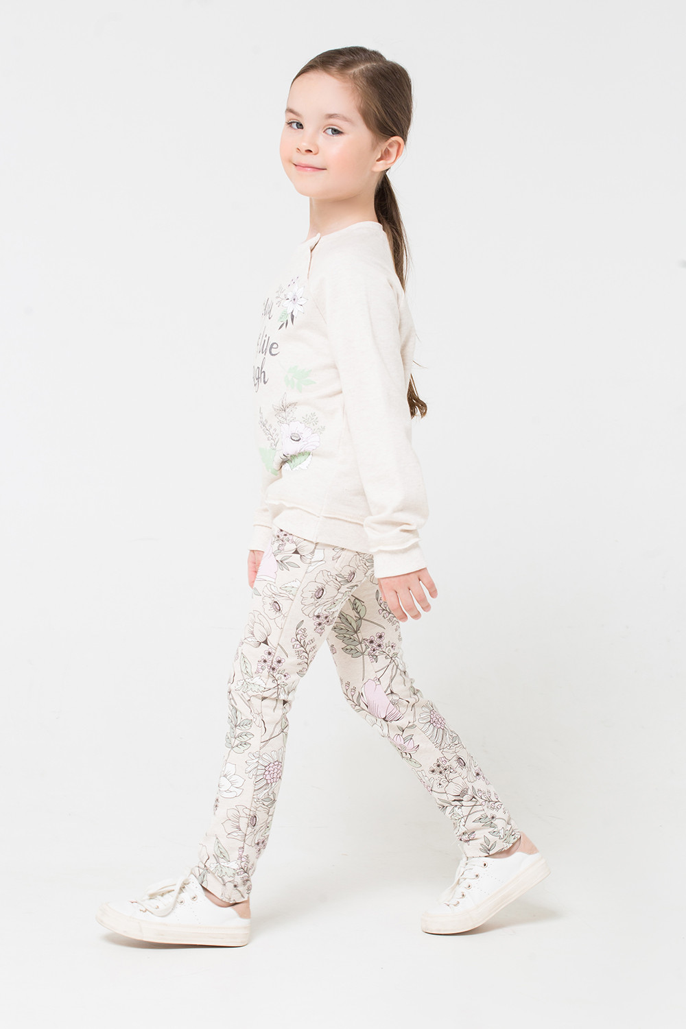 картинка Джемпер для девочки Crockid КР 301157 светло-бежевый меланж к273 от магазина детских товаров ALiSa