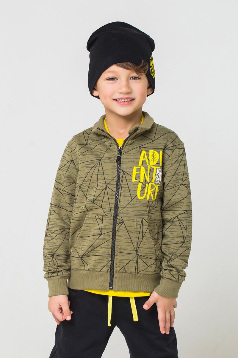 картинка Куртка для мальчика Crockid К 300742 хаки, линии к1239 от магазина детских товаров ALiSa