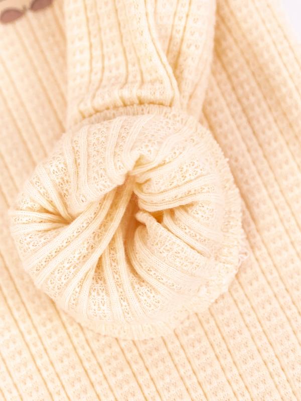 картинка Комбинезон на манжете Baby Boom К392/1-Р Ажурная рибана Экрю я734 от магазина детских товаров ALiSa