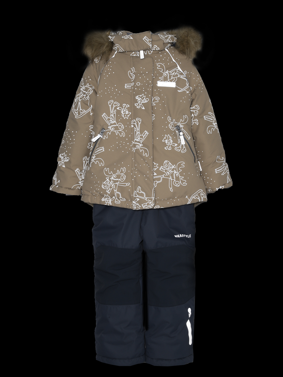 картинка Комплект для девочки NIKASTYLE 7з0825 Латте Серый от магазина детских товаров ALiSa