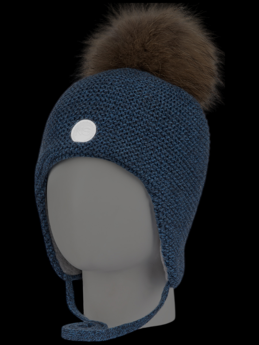 картинка Шапка утепленная для мальчика NIKASTYLE 11з15524 Джинсовый от магазина детских товаров ALiSa