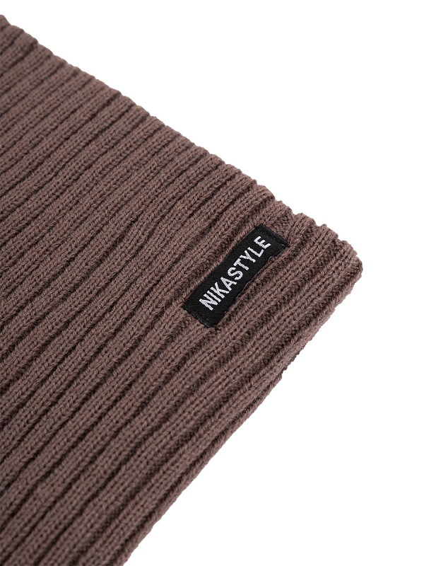 картинка Комплект шапка снуд для девочки NIKASTYLE 12з16424 Кофе от магазина детских товаров ALiSa