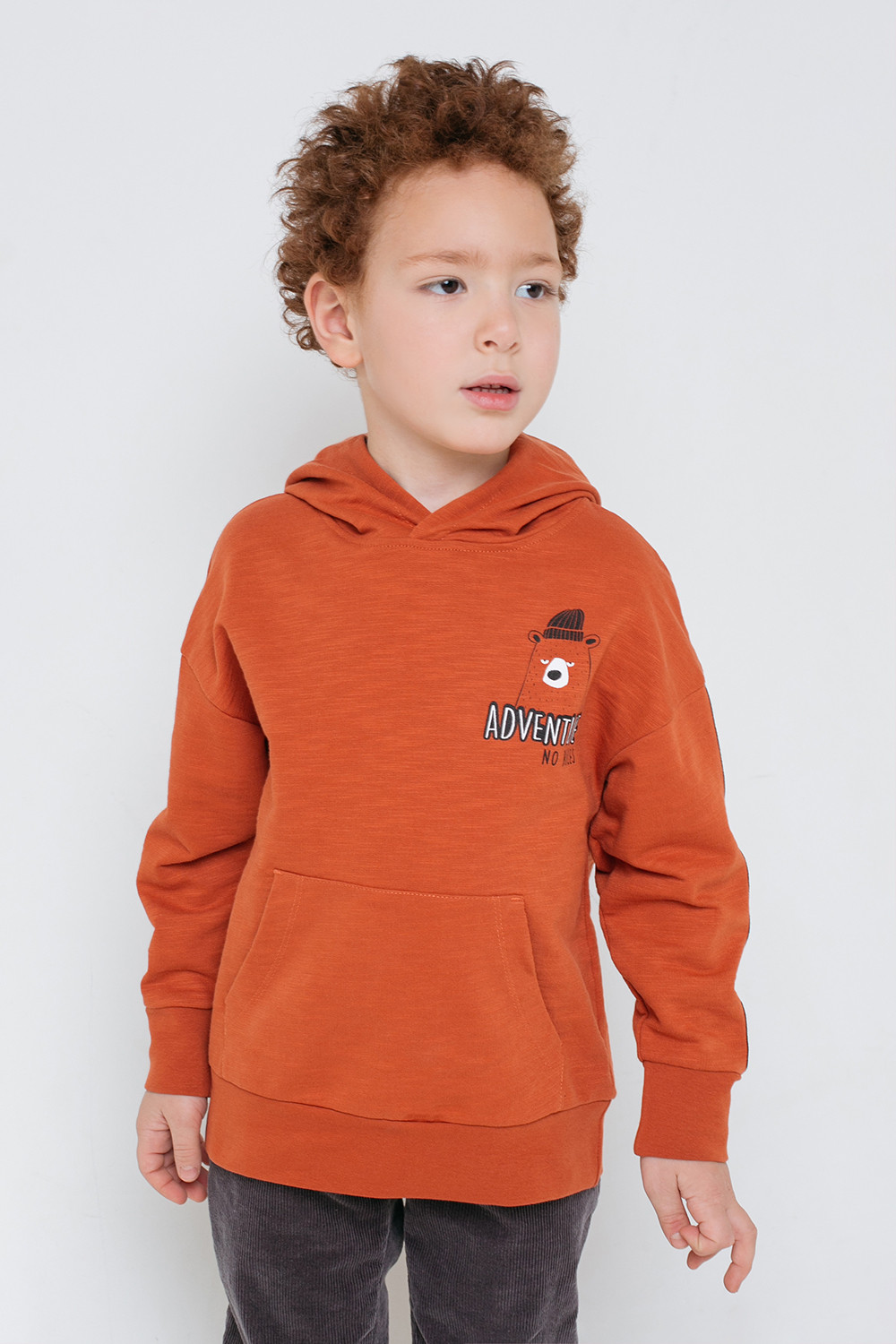 картинка Джемпер для мальчика Crockid КР 301473 кирпичный к304 от магазина детских товаров ALiSa