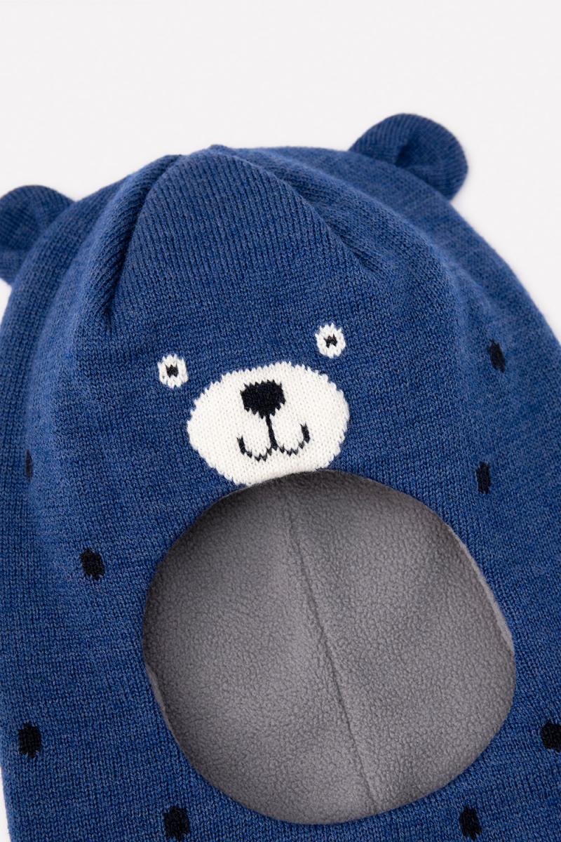 картинка Шапка-шлем для мальчика Crockid КВ 20231/ш синий от магазина детских товаров ALiSa
