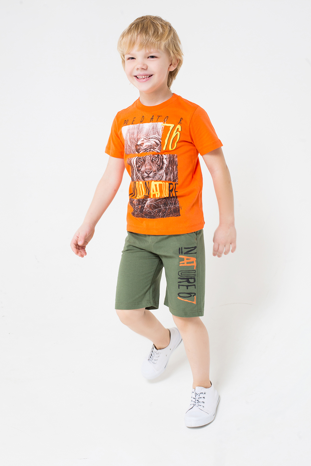 картинка Комплект для мальчика Crockid К 2663 ярко-оранжевый + бронзово-зеленый к1243 от магазина детских товаров ALiSa