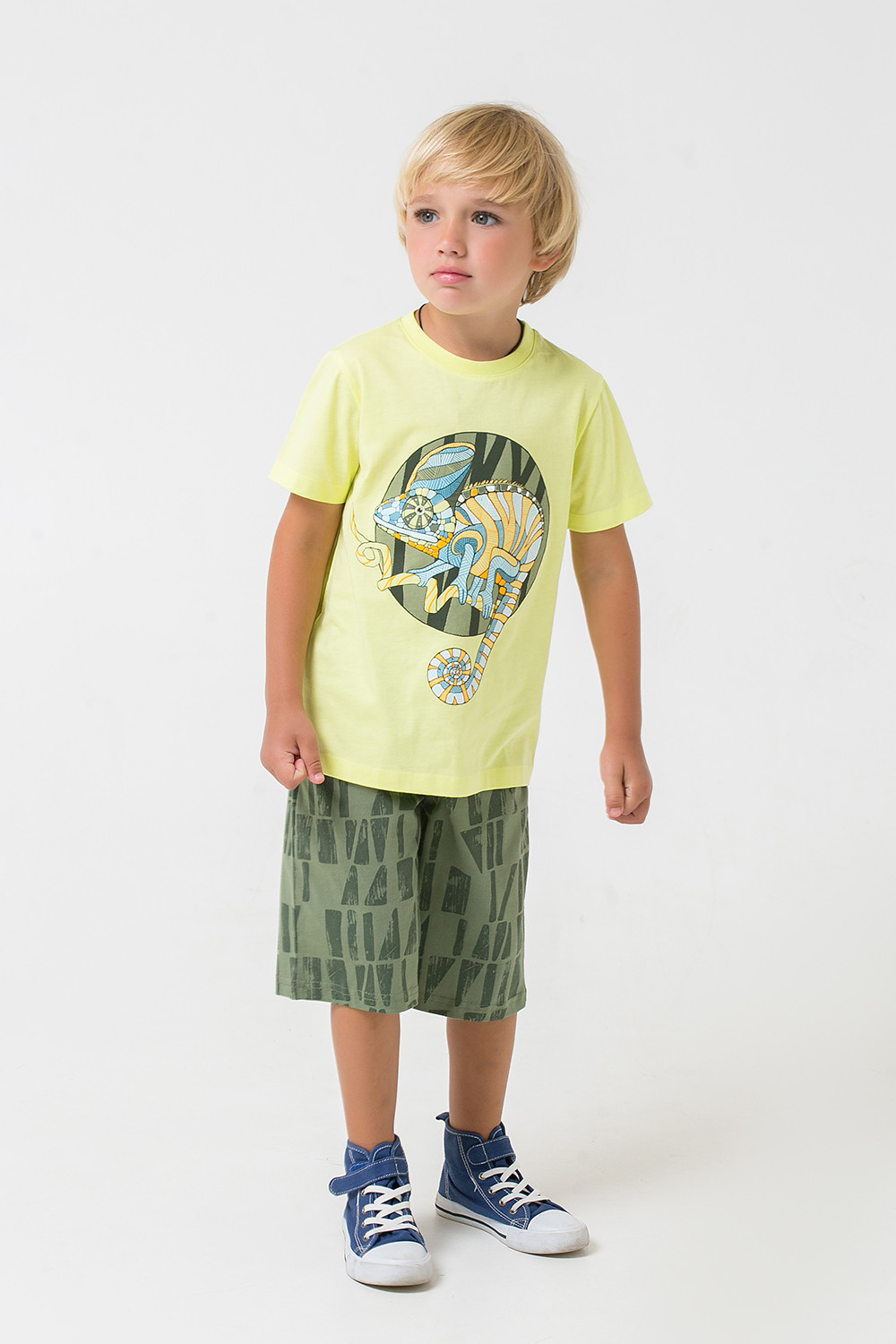 картинка Комплект для мальчика Crockid К 2755 солнечный лайм + темно-оливковый к1265 от магазина детских товаров ALiSa