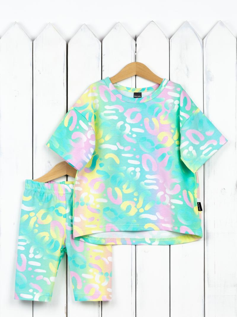 картинка Комплект для девочки Baby Boom КД498/1-К Разноцветный леопард от магазина детских товаров ALiSa