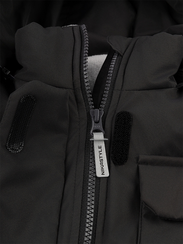 картинка Комбинезон зимний для девочки NIKASTYLE 8з6624 з24 Черный шоколад от магазина детских товаров ALiSa