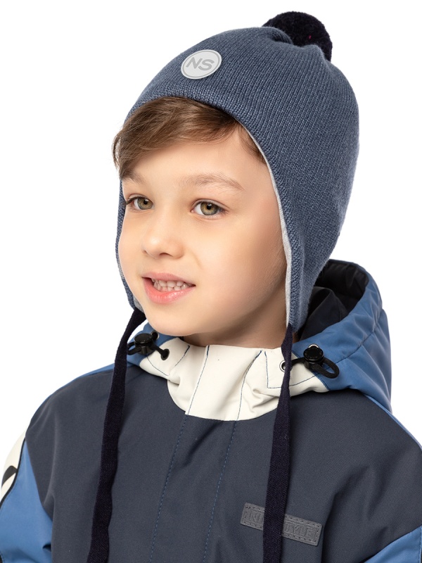 картинка Шапка для мальчика NIKASTYLE 11м10325 Джинс от магазина детских товаров ALiSa