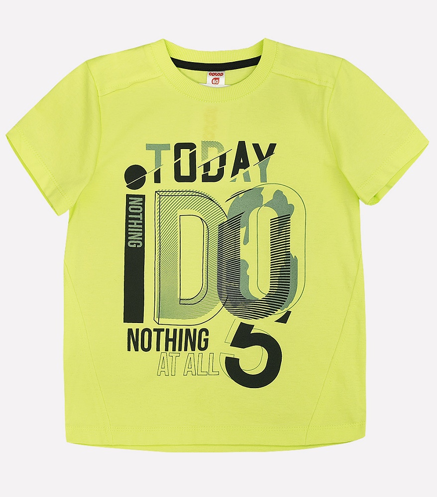 картинка Футболка для мальчика Crockid К 300421 лайм1 к118 от магазина детских товаров ALiSa