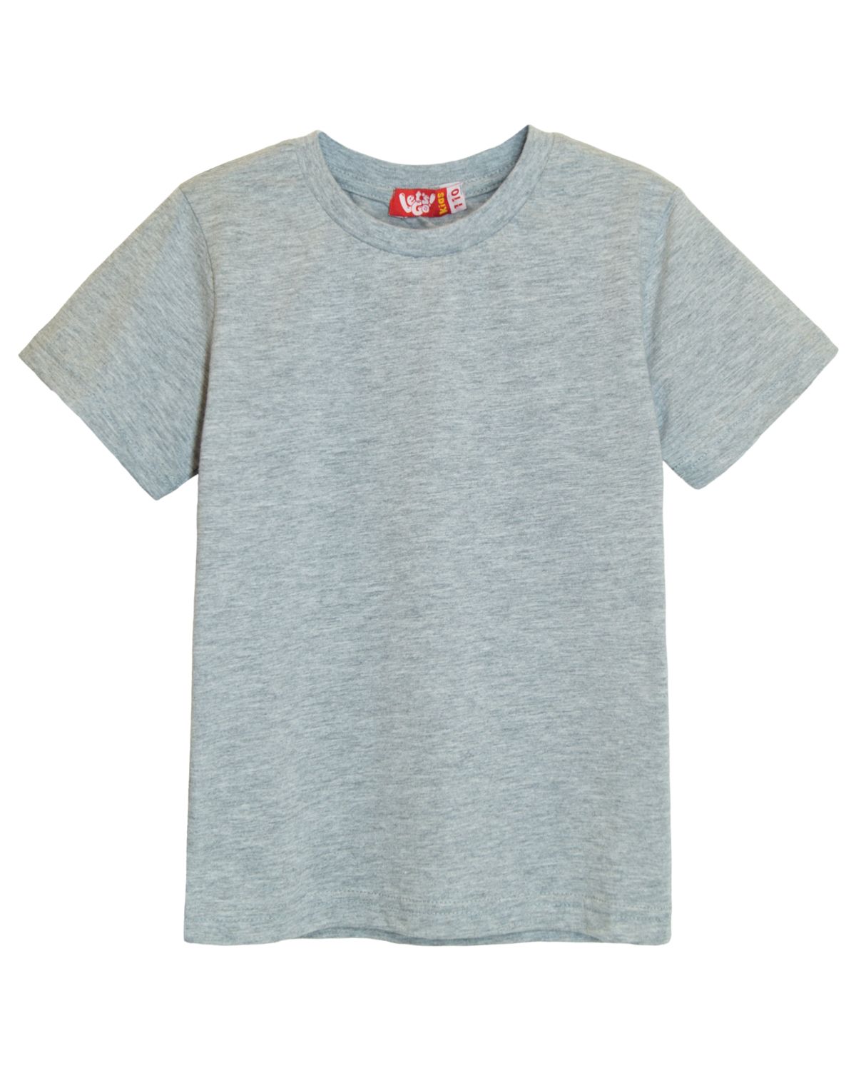 картинка Футболка детская Let's go LG 52262МП серый меланж от магазина детских товаров ALiSa
