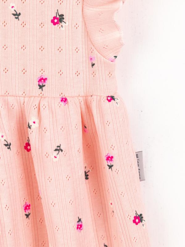 картинка Комплект для девочки Baby Boom КД551/1-Р Ажур риб Цветочки на пудре от магазина детских товаров ALiSa