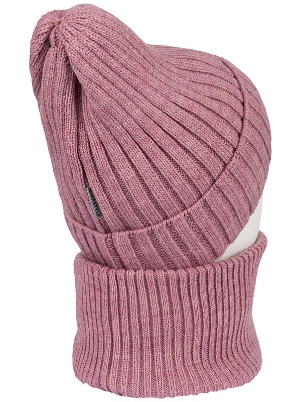 картинка Комплект шапка снуд для девочки NIKASTYLE 12з16424 Сухая роза от магазина детских товаров ALiSa