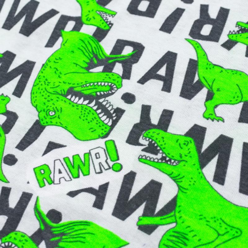 картинка Футболка для мальчика Youlala 0954102612 Серый динозавры от магазина детских товаров ALiSa