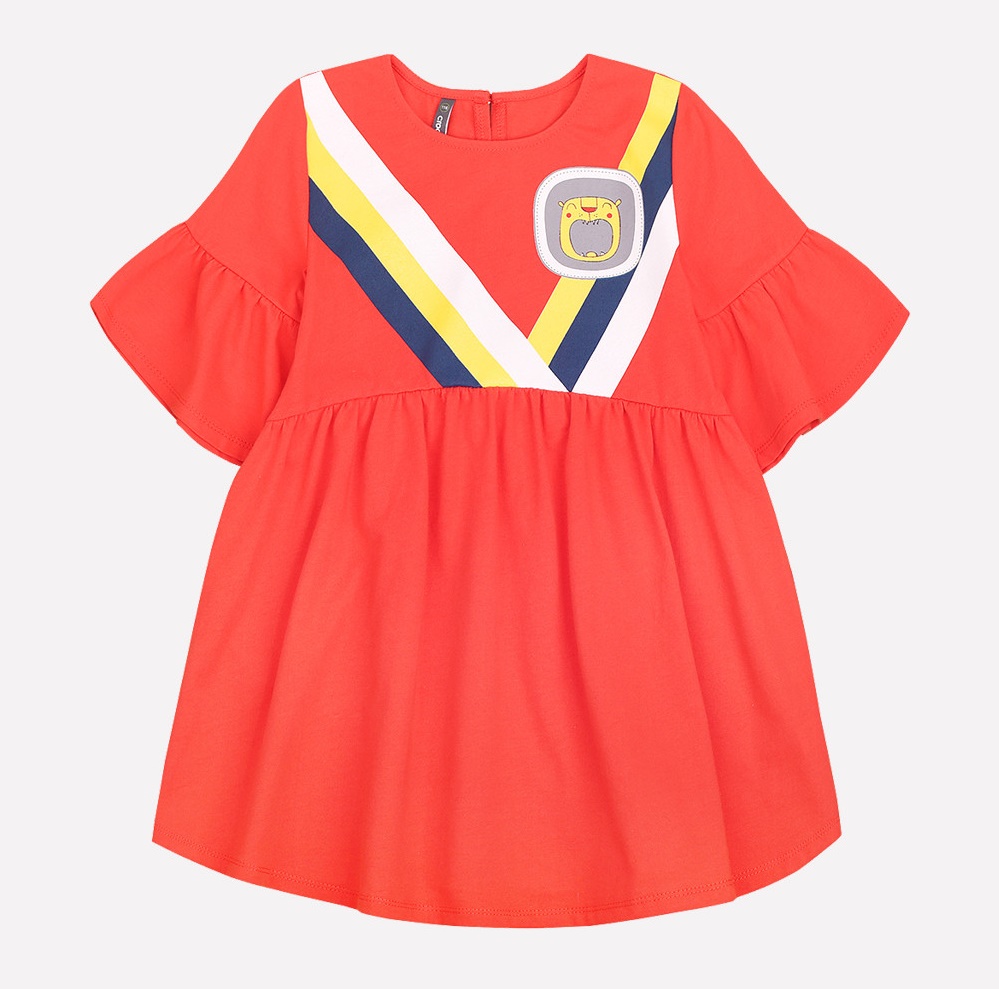 картинка Платье для девочки Crockid КР 5500 ярко-красный1 к199 от магазина детских товаров ALiSa
