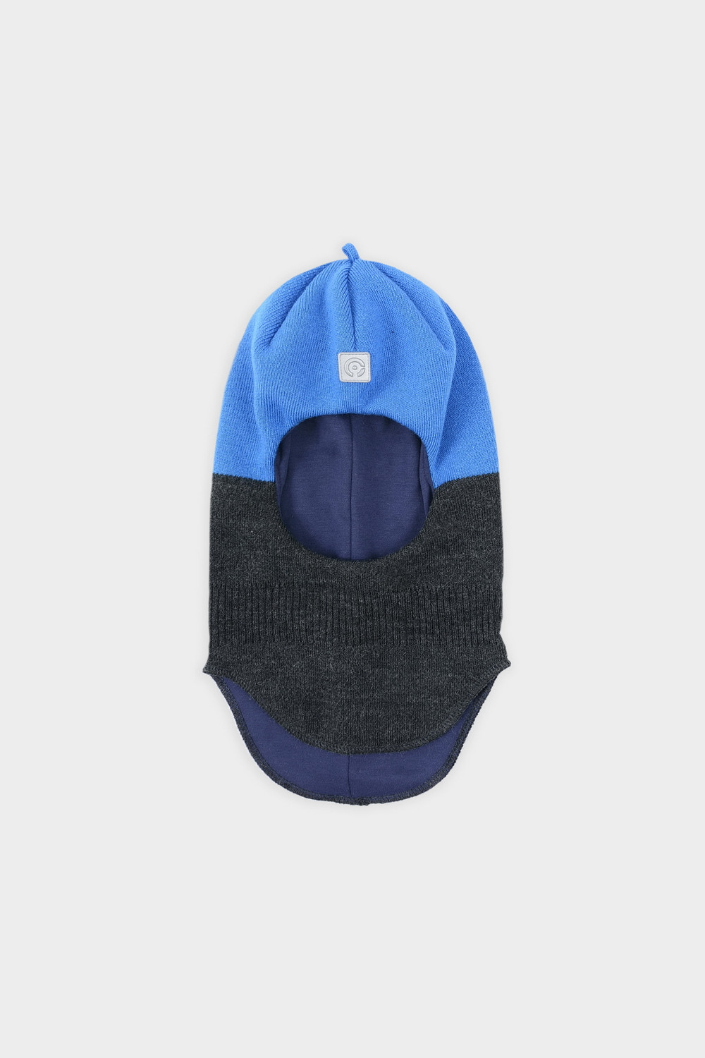 картинка Шапка-шлем для мальчика Crockid КВ 20284/ш антрацит, королевский синий от магазина детских товаров ALiSa