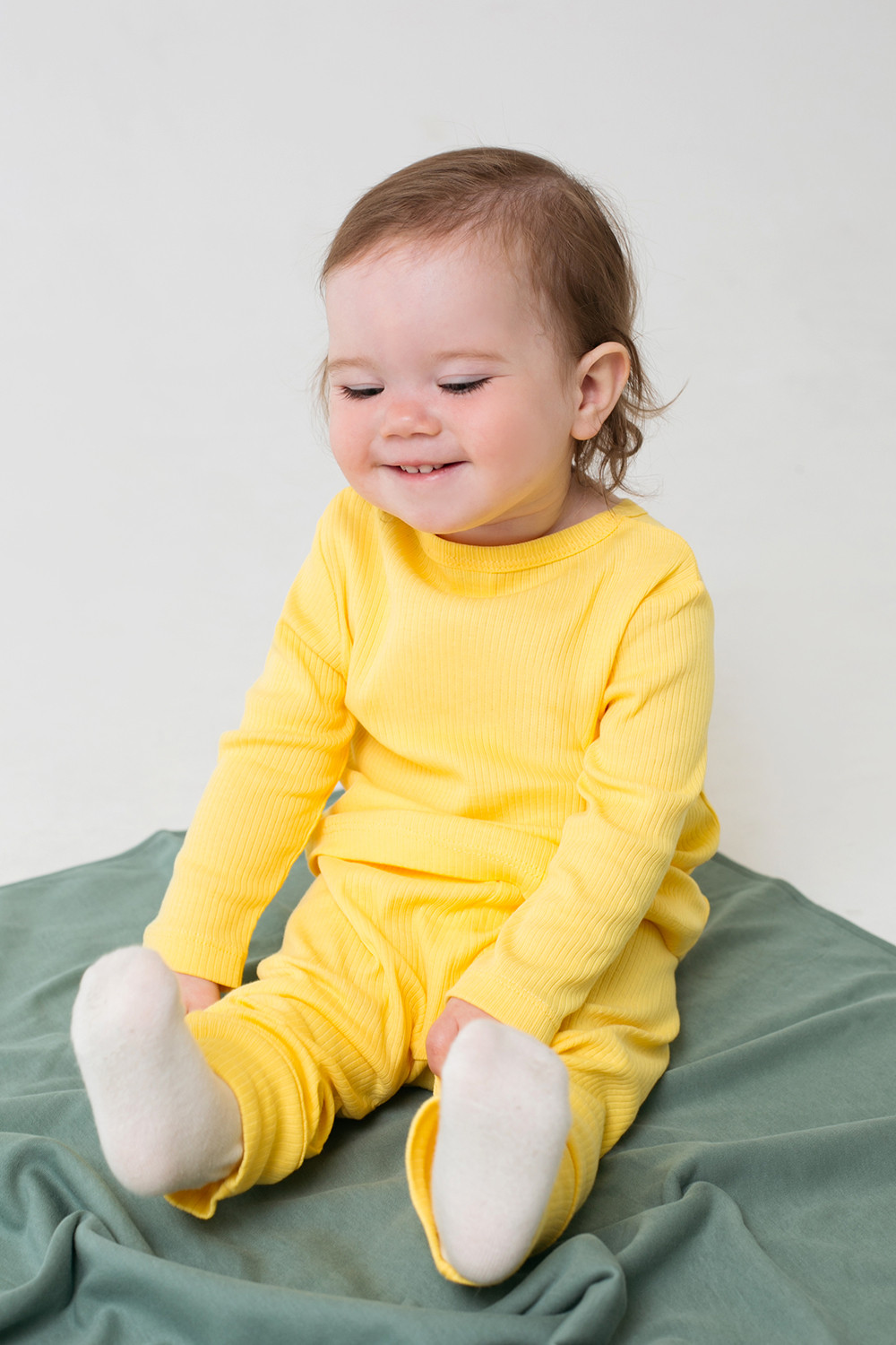 картинка Джемпер Crockid К 301581 светло-желтый (малыш дино) от магазина детских товаров ALiSa