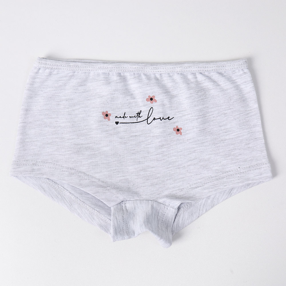 картинка Трусы шортики для девочки DR 5400-991 Серый от магазина детских товаров ALiSa