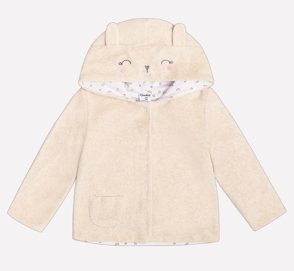 картинка Куртка для девочки Crockid К 300540 светло-бежевый меланж от магазина детских товаров ALiSa